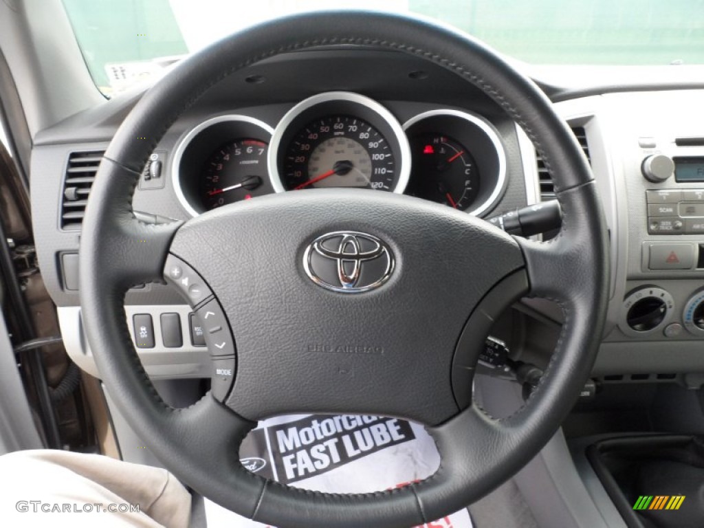 2009 Toyota Tacoma PreRunner Access Cab Graphite Gray Steering Wheel Photo #51599734