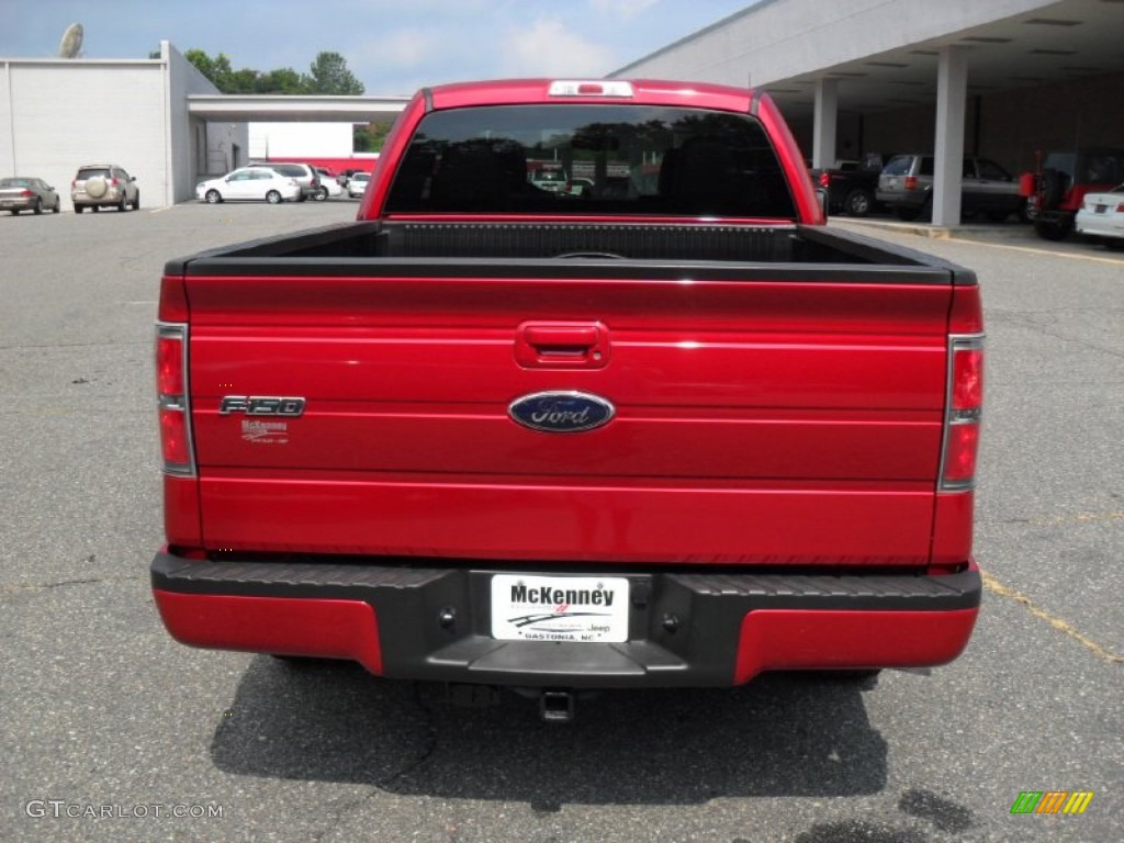 2010 F150 FX2 SuperCab - Red Candy Metallic / Black photo #3