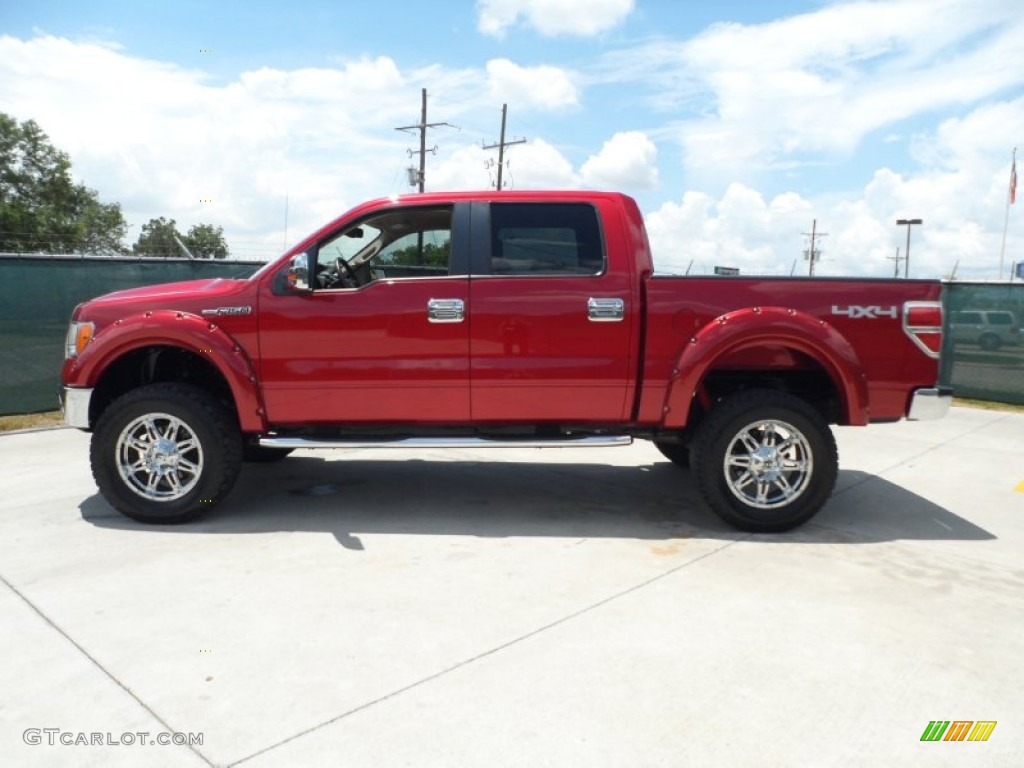 2010 Ford F150 Lariat SuperCrew 4x4 Custom Wheels Photo #51599869