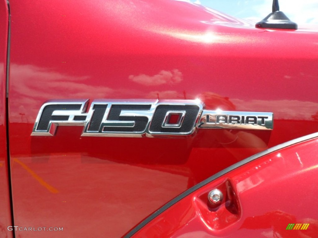 2010 F150 Lariat SuperCrew 4x4 - Red Candy Metallic / Tan photo #19