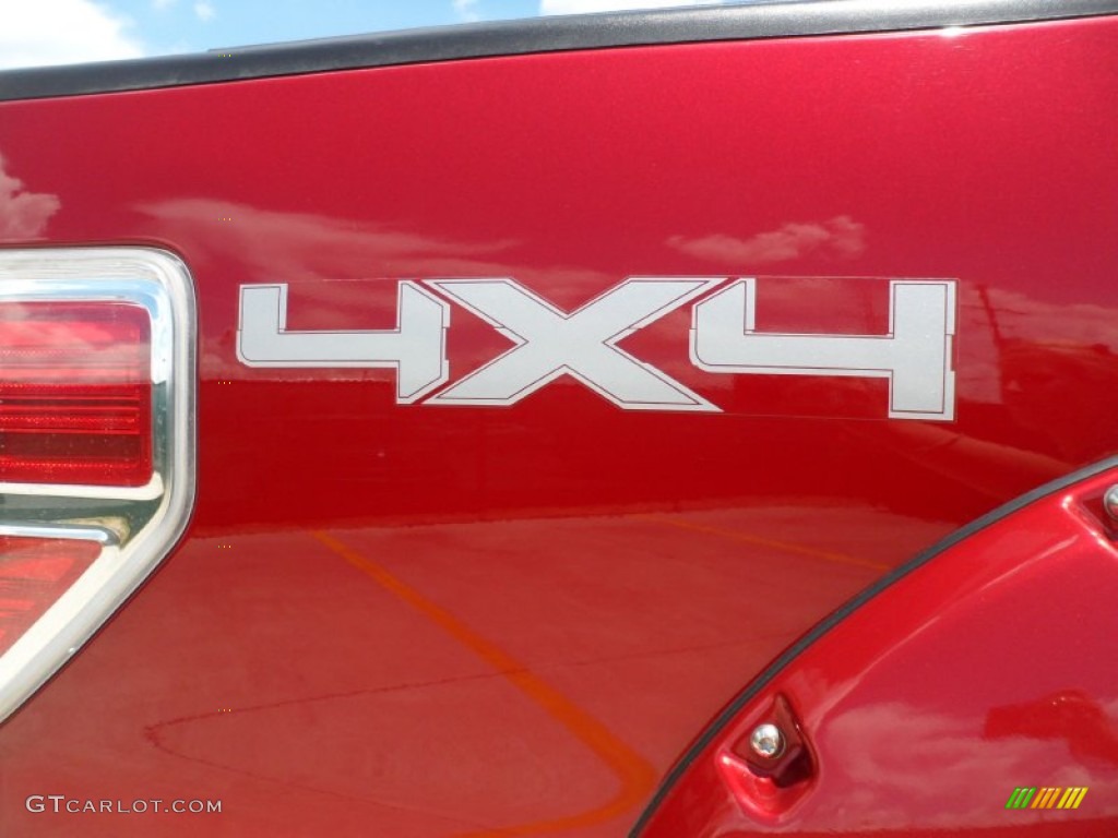 2010 F150 Lariat SuperCrew 4x4 - Red Candy Metallic / Tan photo #22