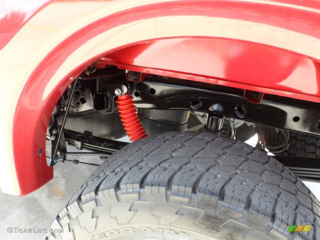 2010 F150 Lariat SuperCrew 4x4 - Red Candy Metallic / Tan photo #30