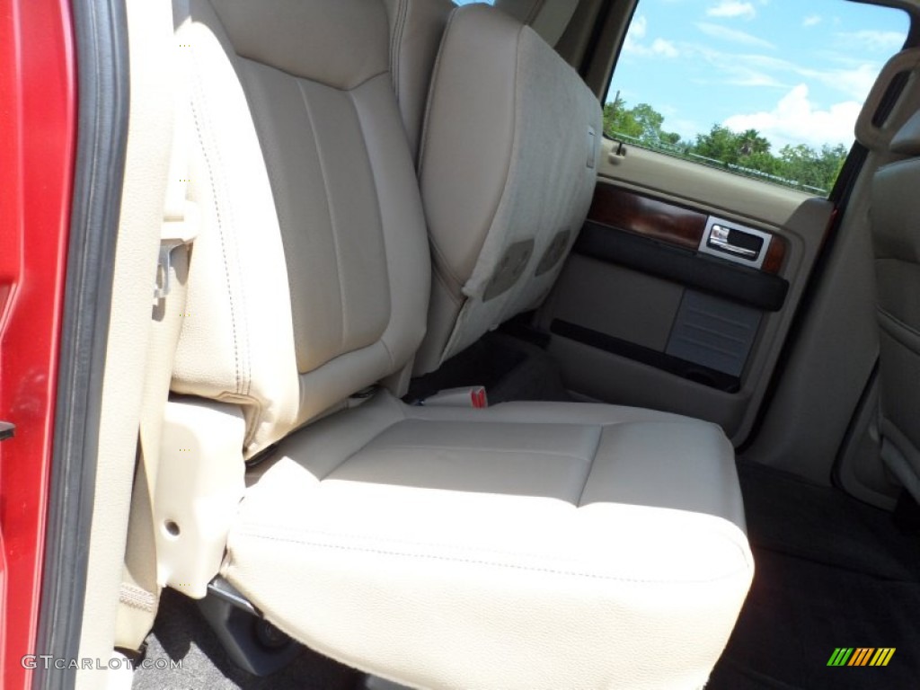 2010 F150 Lariat SuperCrew 4x4 - Red Candy Metallic / Tan photo #39