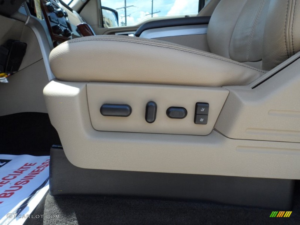 2010 F150 Lariat SuperCrew 4x4 - Red Candy Metallic / Tan photo #46