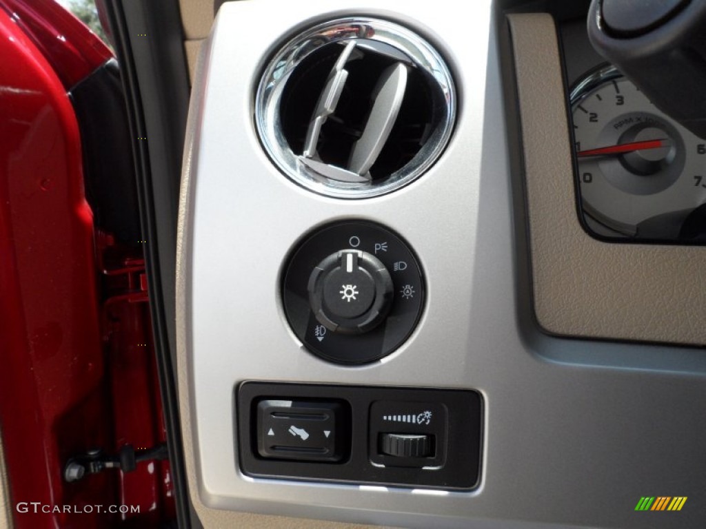 2010 F150 Lariat SuperCrew 4x4 - Red Candy Metallic / Tan photo #58