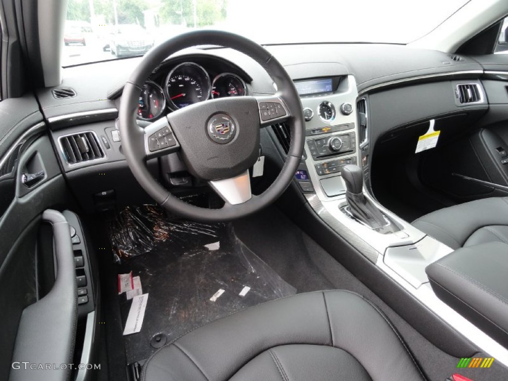 Ebony Interior 2011 Cadillac CTS 4 3.0 AWD Sedan Photo #51600781
