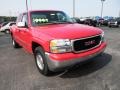 2000 Fire Red GMC Sierra 1500 SLE Extended Cab 4x4  photo #2