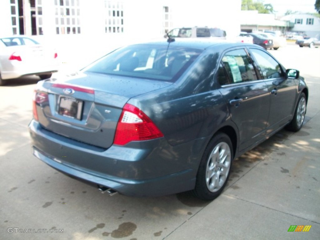 2011 Fusion SE - Steel Blue Metallic / Charcoal Black photo #5