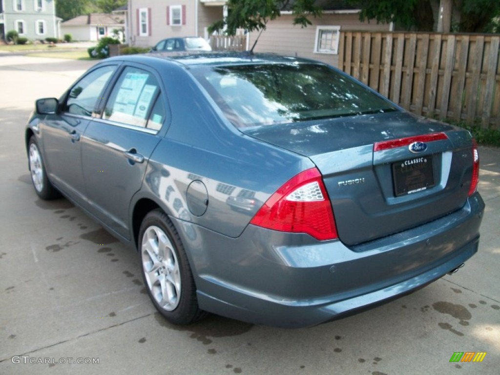 2011 Fusion SE - Steel Blue Metallic / Charcoal Black photo #7