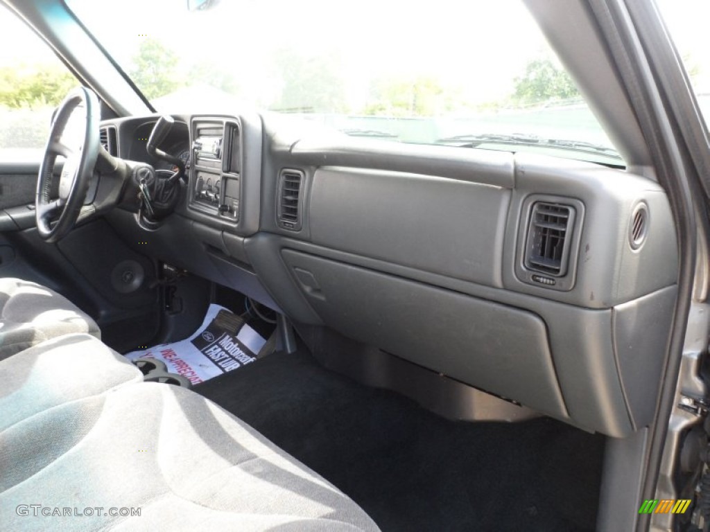 2002 Sierra 1500 SL Regular Cab - Storm Gray Metallic / Graphite photo #31