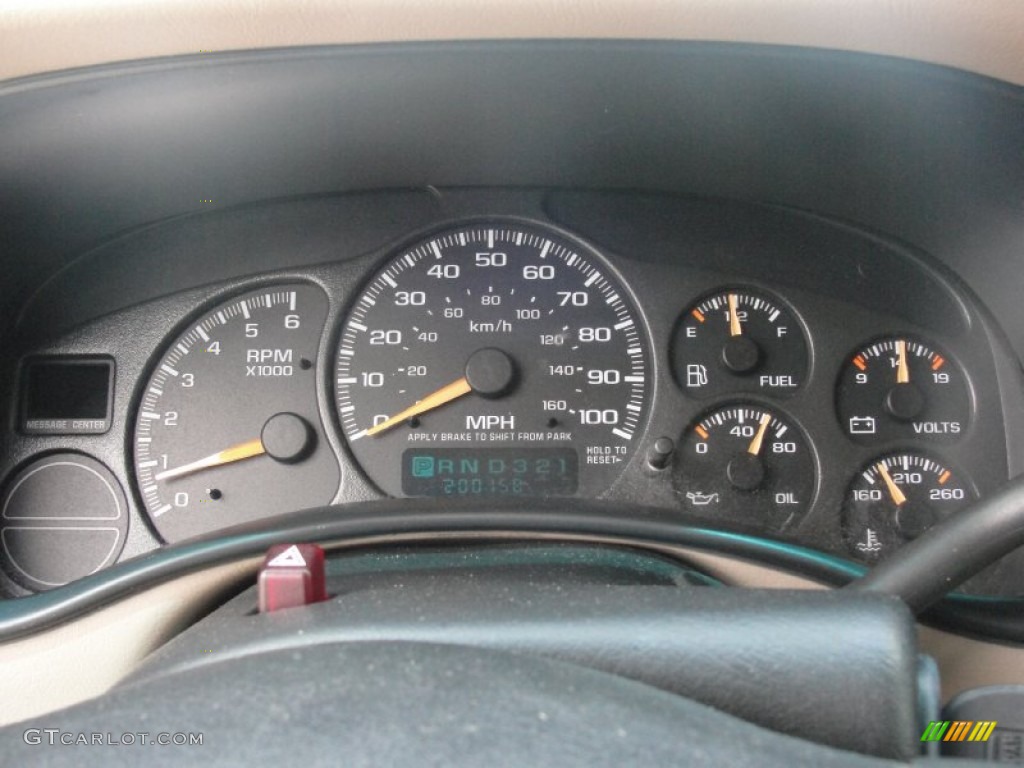 2002 Chevrolet Silverado 1500 LS Crew Cab Gauges Photo #51601939
