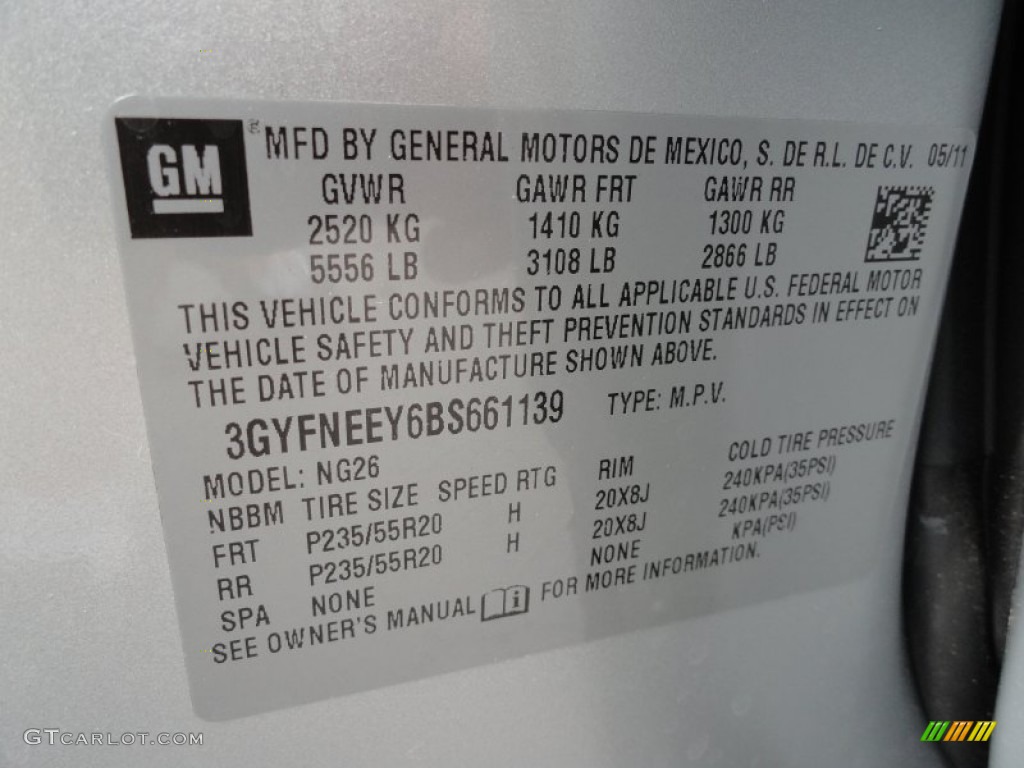 2011 SRX 4 V6 AWD - Radiant Silver Metallic / Ebony/Titanium photo #14