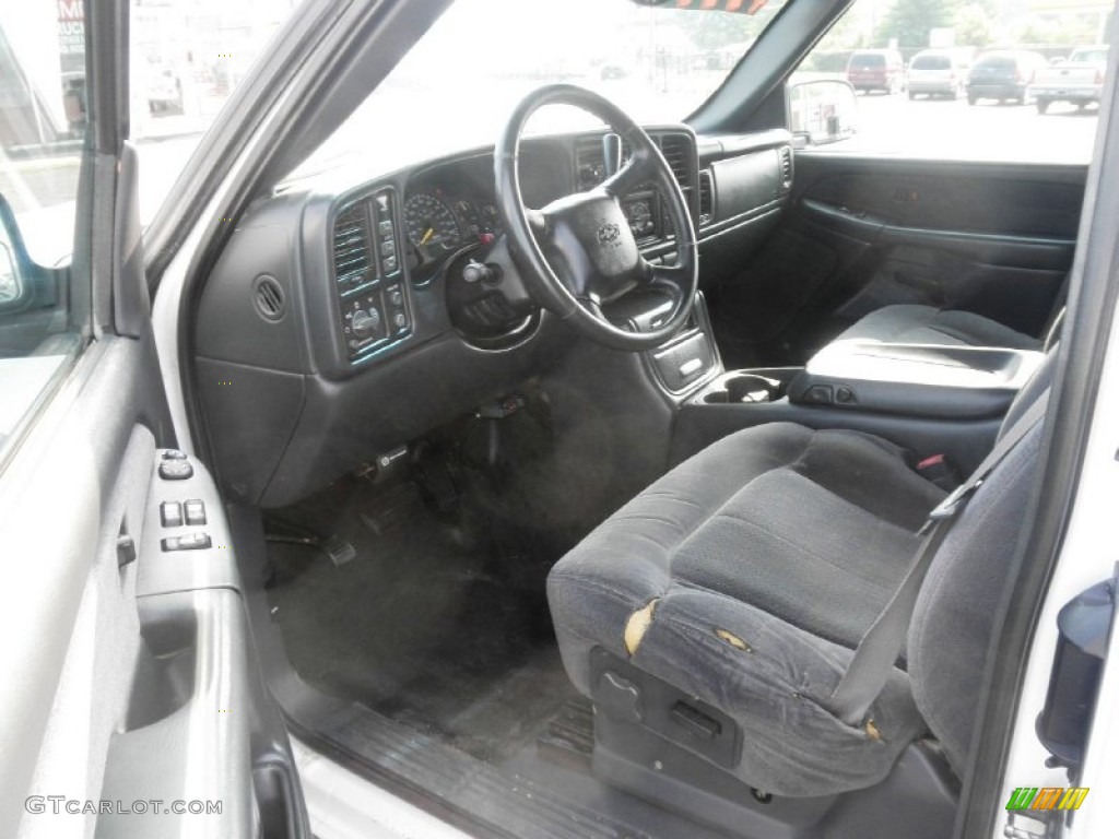 Graphite Interior 2001 Chevrolet Silverado 3500 LS Extended Cab 4x4 Dually Photo #51603433
