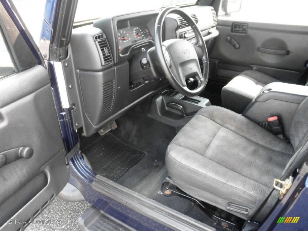 2003 Wrangler Sport 4x4 - Patriot Blue / Dark Slate Gray photo #7