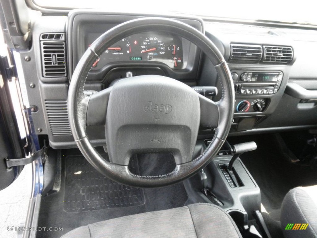 2003 Wrangler Sport 4x4 - Patriot Blue / Dark Slate Gray photo #12