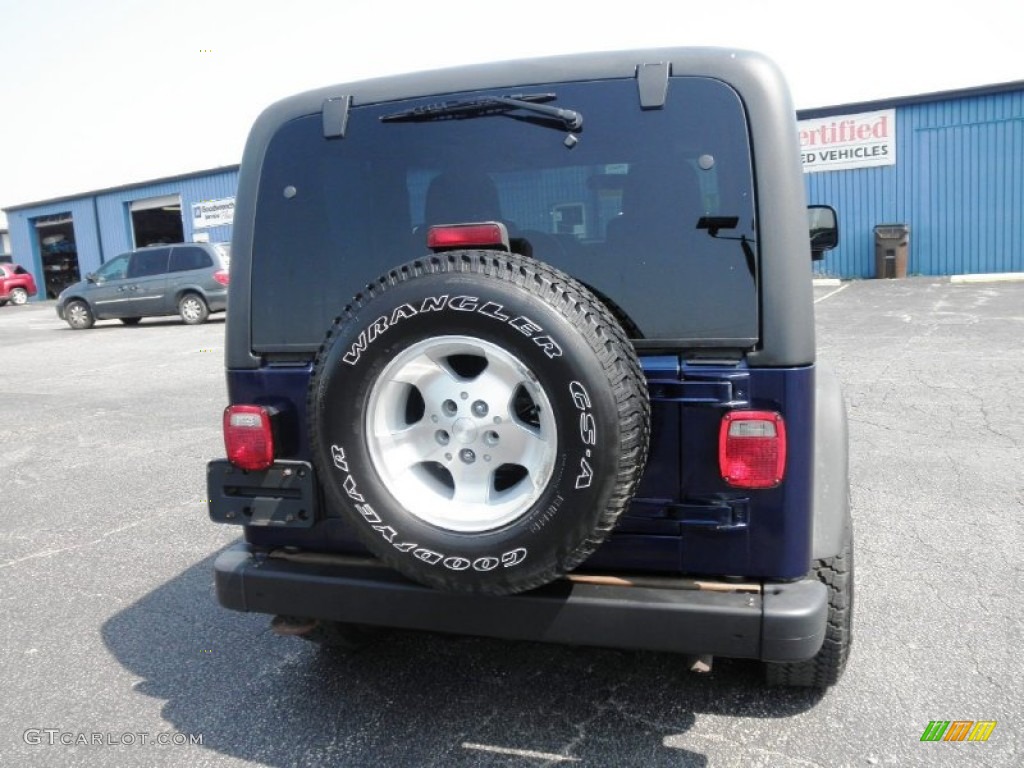 2003 Wrangler Sport 4x4 - Patriot Blue / Dark Slate Gray photo #16