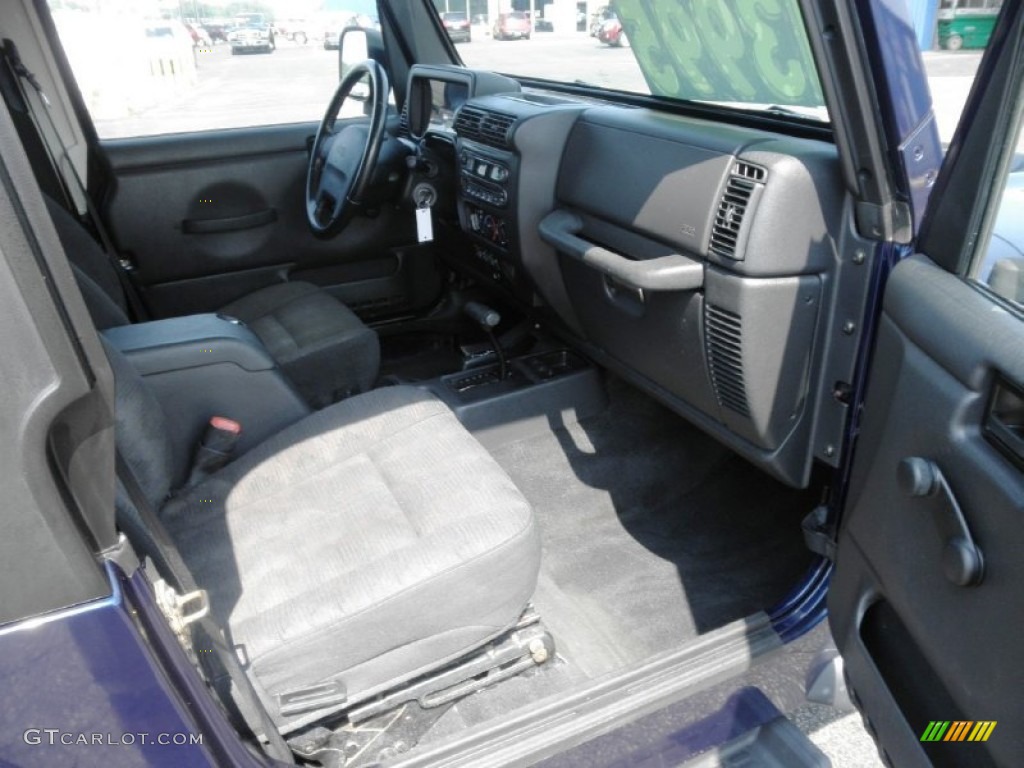 2003 Wrangler Sport 4x4 - Patriot Blue / Dark Slate Gray photo #18
