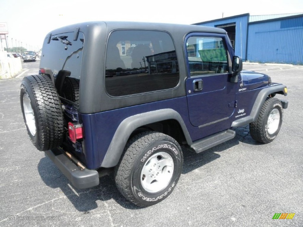 2003 Wrangler Sport 4x4 - Patriot Blue / Dark Slate Gray photo #21