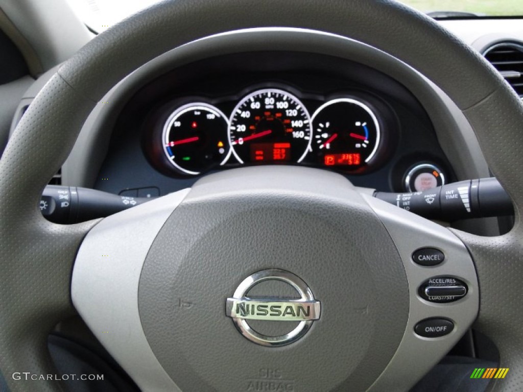 2010 Nissan Altima Hybrid Blond Steering Wheel Photo #51604693