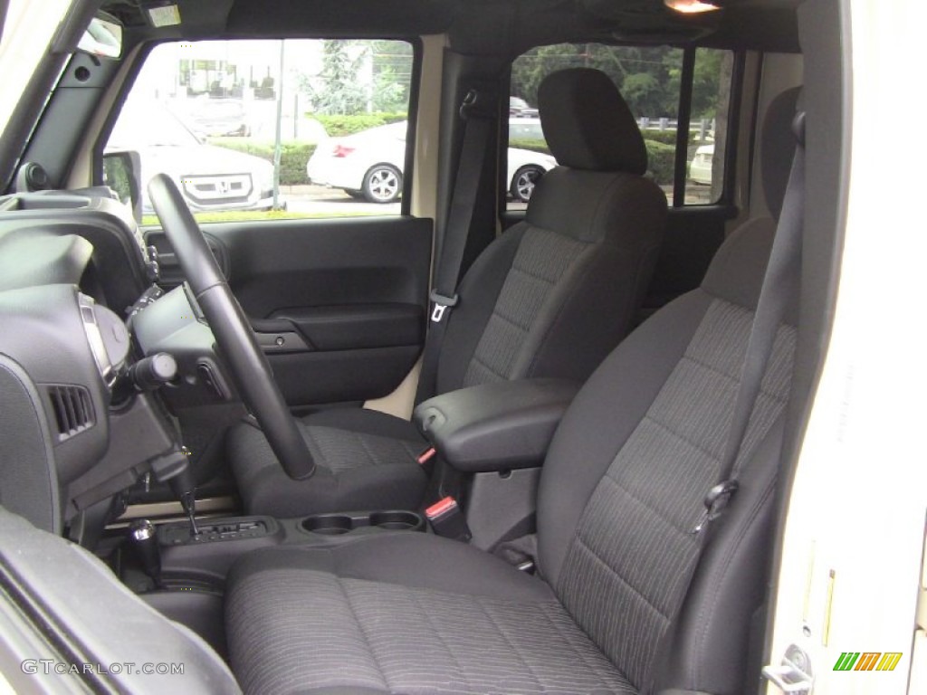 Black Interior 2011 Jeep Wrangler Unlimited Sport 4x4 Photo #51606418