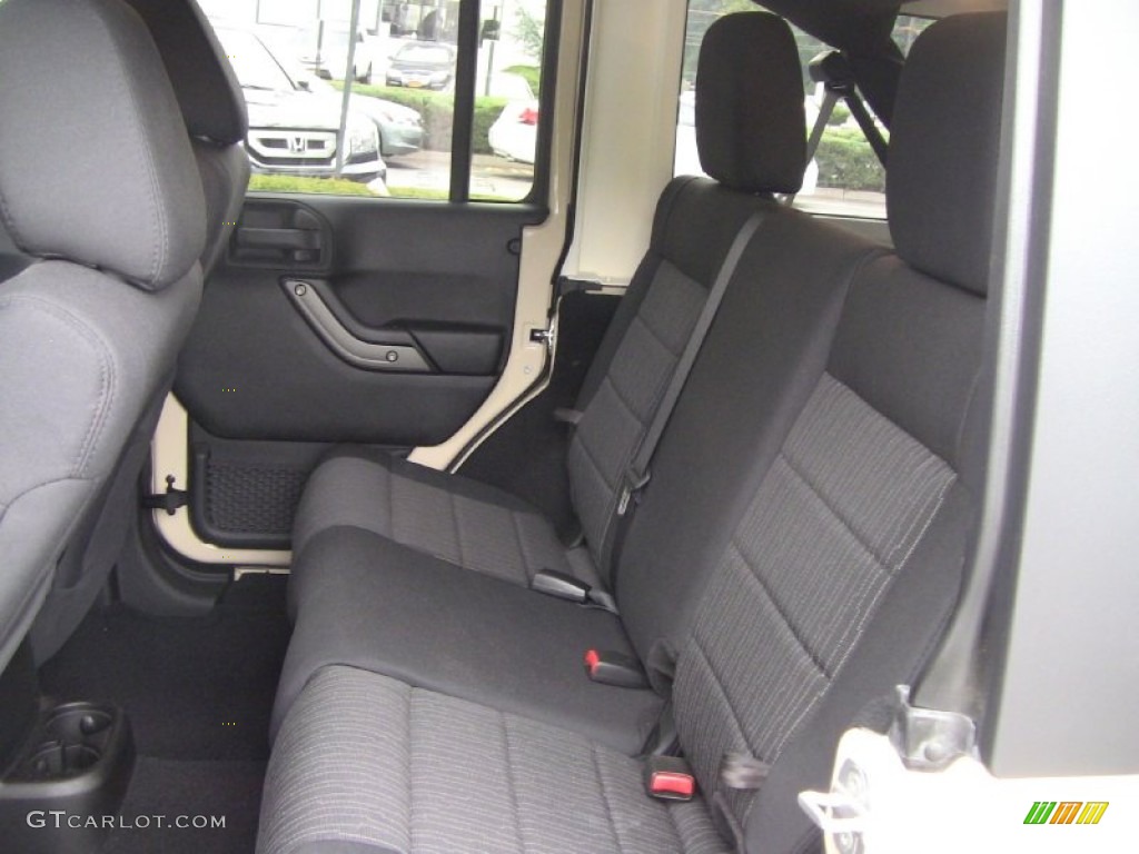 Black Interior 2011 Jeep Wrangler Unlimited Sport 4x4 Photo #51606451