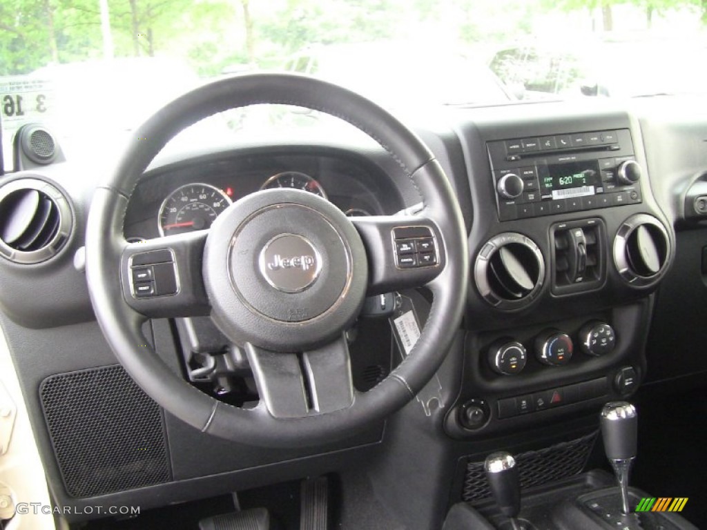 2011 Jeep Wrangler Unlimited Sport 4x4 Black Dashboard Photo #51606464