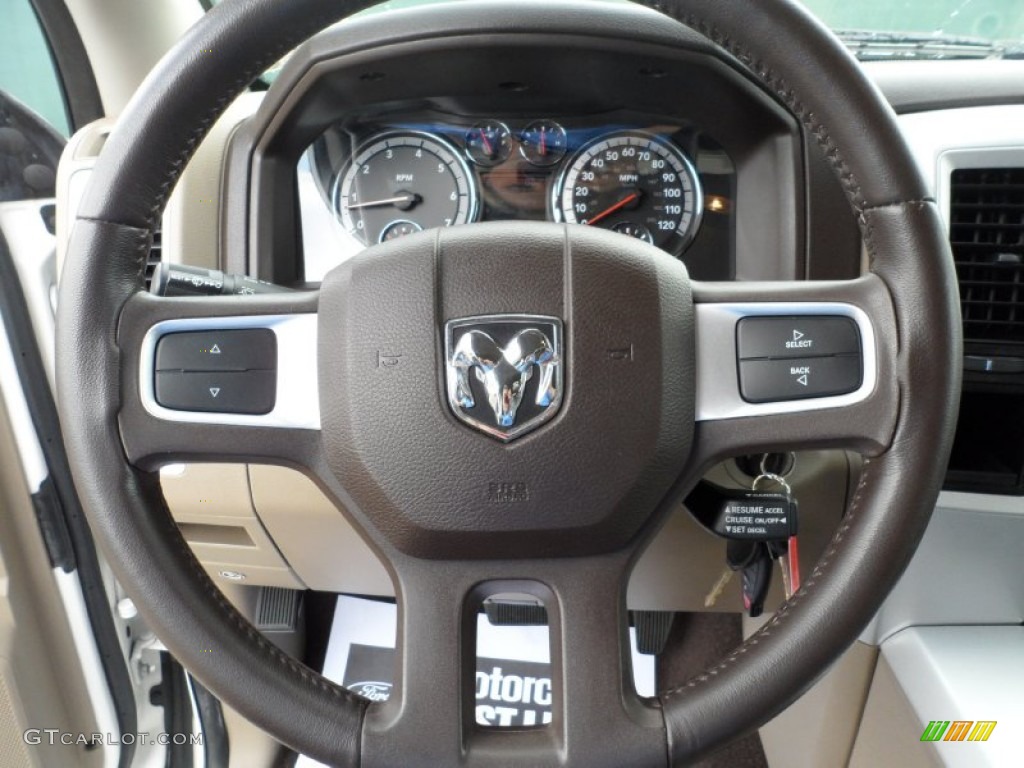 2009 Ram 1500 Lone Star Edition Crew Cab - Stone White / Light Pebble Beige/Bark Brown photo #46