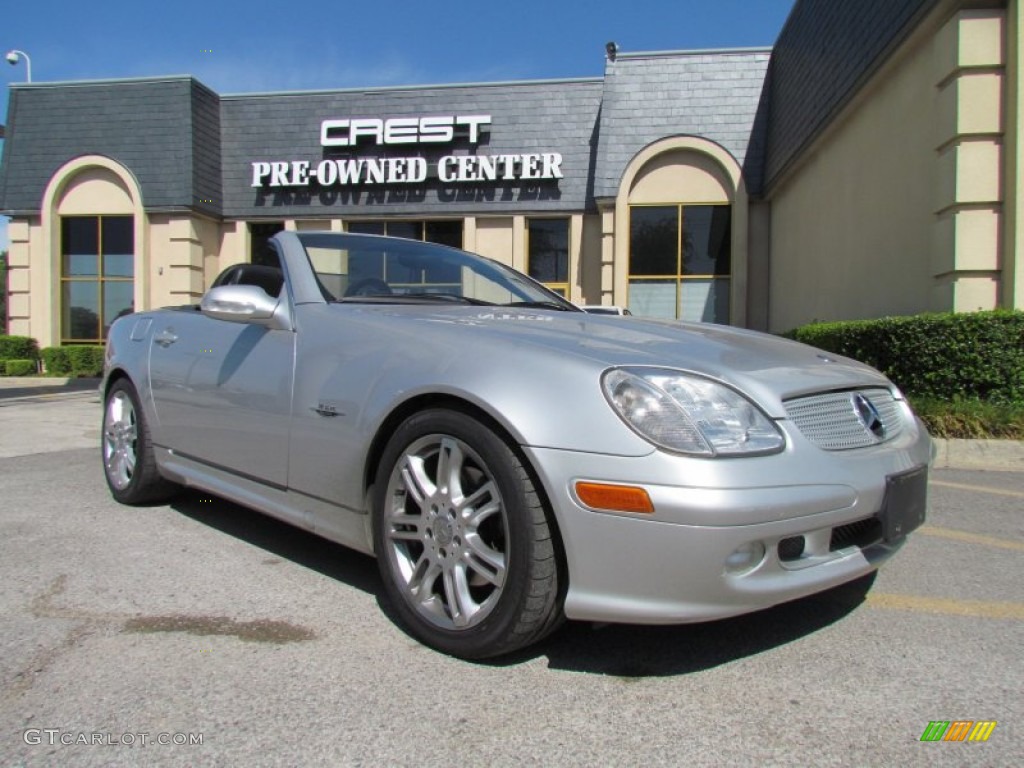 2004 SLK 320 Roadster - Brilliant Silver Metallic / Charcoal photo #1