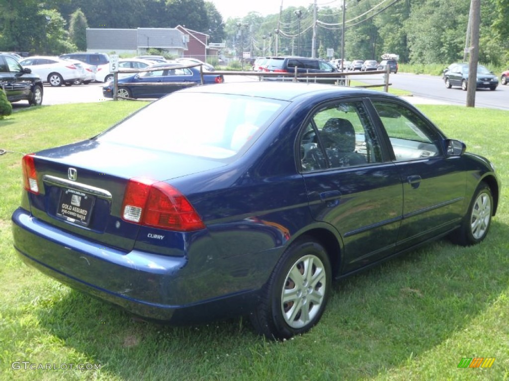 2003 Civic EX Sedan - Eternal Blue Pearl / Gray photo #22