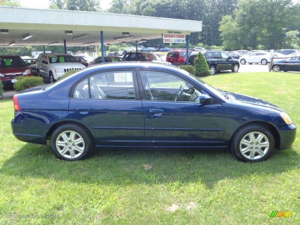 2003 Civic EX Sedan - Eternal Blue Pearl / Gray photo #23