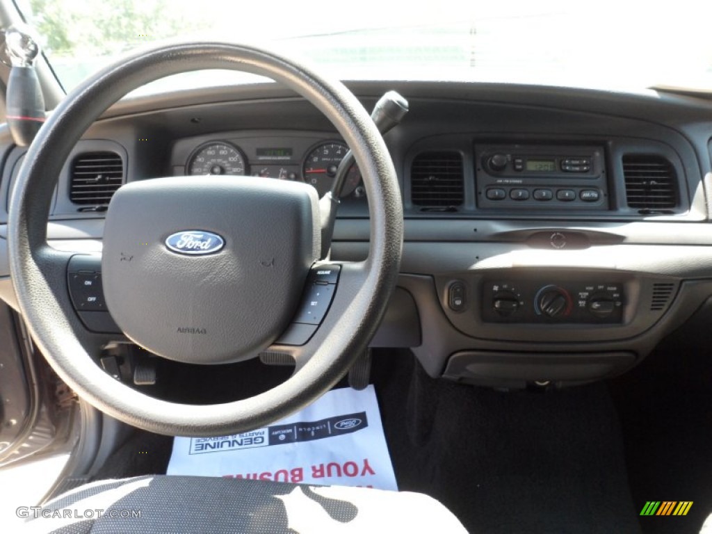 2007 Ford Crown Victoria Police Interceptor Medium Light Stone Dashboard Photo #51609691