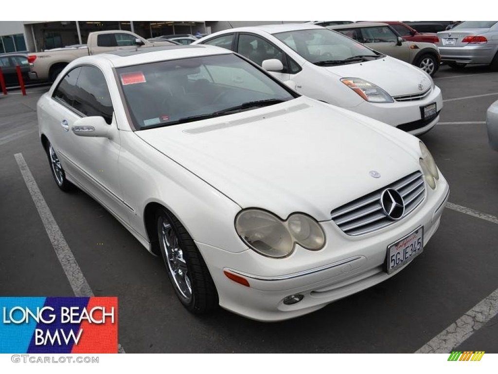 2004 CLK 320 Coupe - Alabaster White / Charcoal photo #1