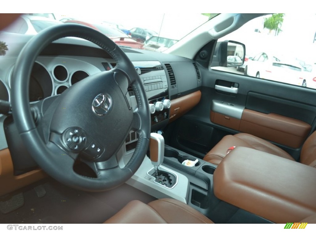 Red Rock Interior 2008 Toyota Tundra Limited Double Cab Photo #51611299