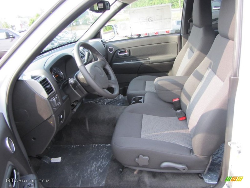 Ebony Interior 2012 Chevrolet Colorado LT Crew Cab Photo #51612466