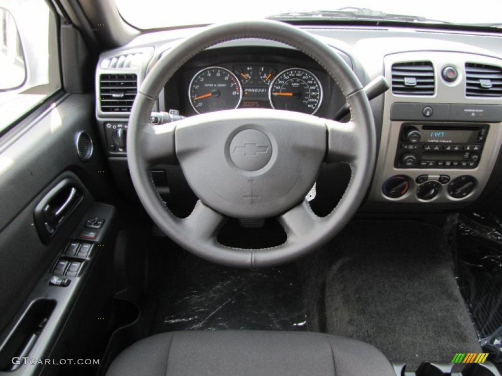 2012 Chevrolet Colorado LT Crew Cab Ebony Dashboard Photo #51612490