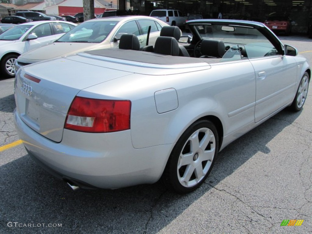 2005 S4 4.2 quattro Cabriolet - Light Silver Metallic / Ebony photo #6