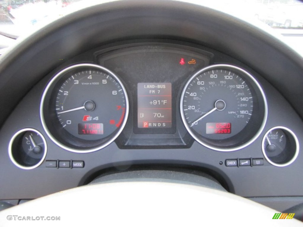 2005 Audi S4 4.2 quattro Cabriolet Gauges Photo #51612718