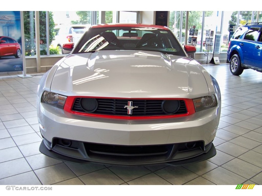Ingot Silver Metallic/Race Red 2012 Ford Mustang Boss 302 Laguna Seca Exterior Photo #51614266