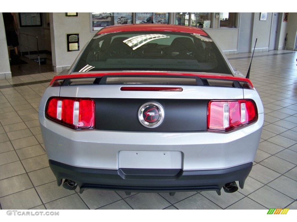 Ingot Silver Metallic/Race Red 2012 Ford Mustang Boss 302 Laguna Seca Exterior Photo #51614332