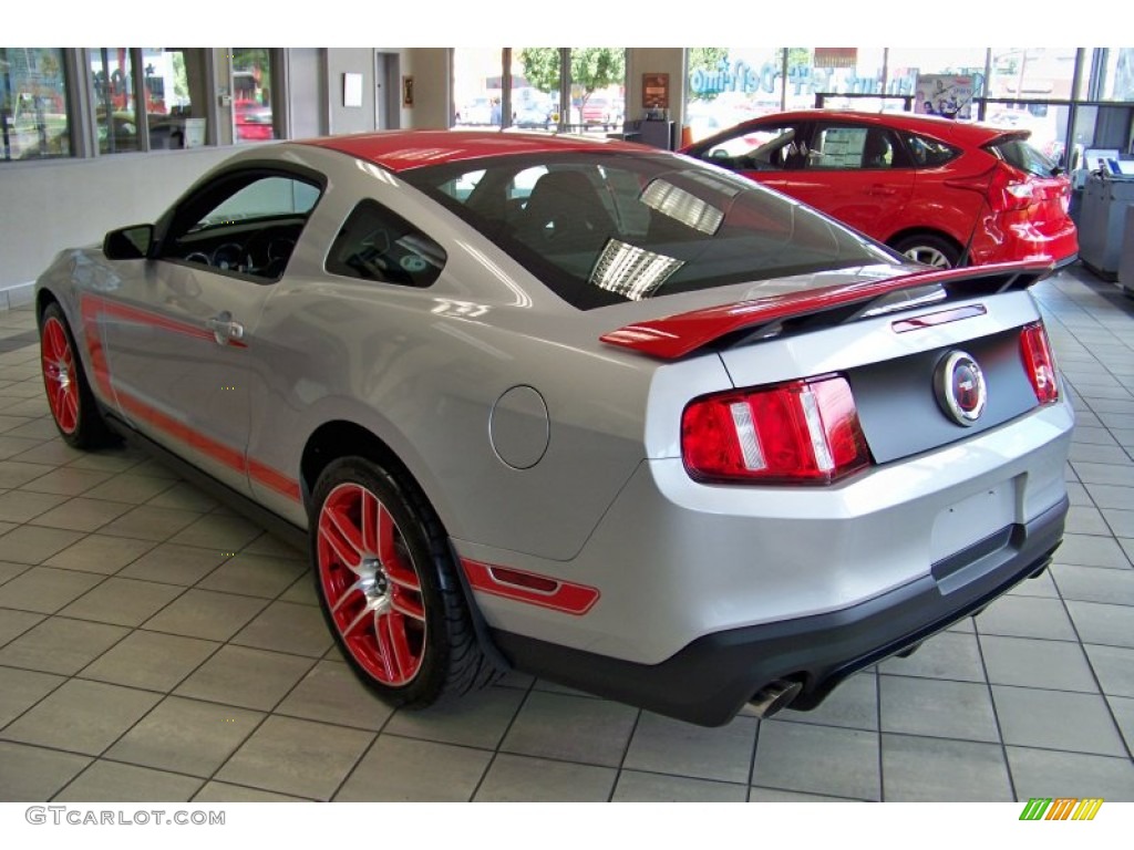 Ingot Silver Metallic/Race Red 2012 Ford Mustang Boss 302 Laguna Seca Exterior Photo #51614347