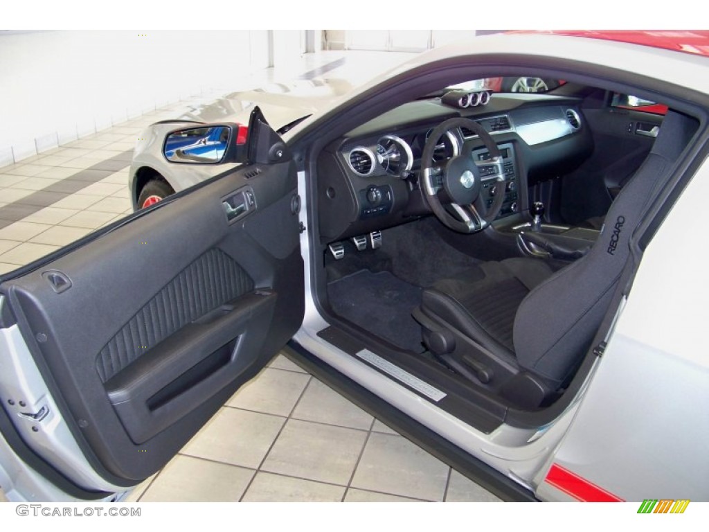 Charcoal Black Recaro Sport Seats Interior 2012 Ford Mustang Boss 302 Laguna Seca Photo #51614452