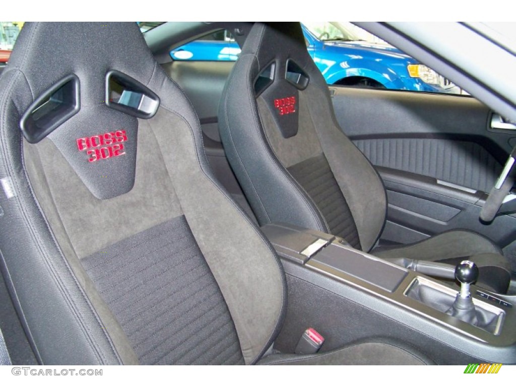Charcoal Black Recaro Sport Seats Interior 2012 Ford Mustang Boss 302 Laguna Seca Photo #51614590