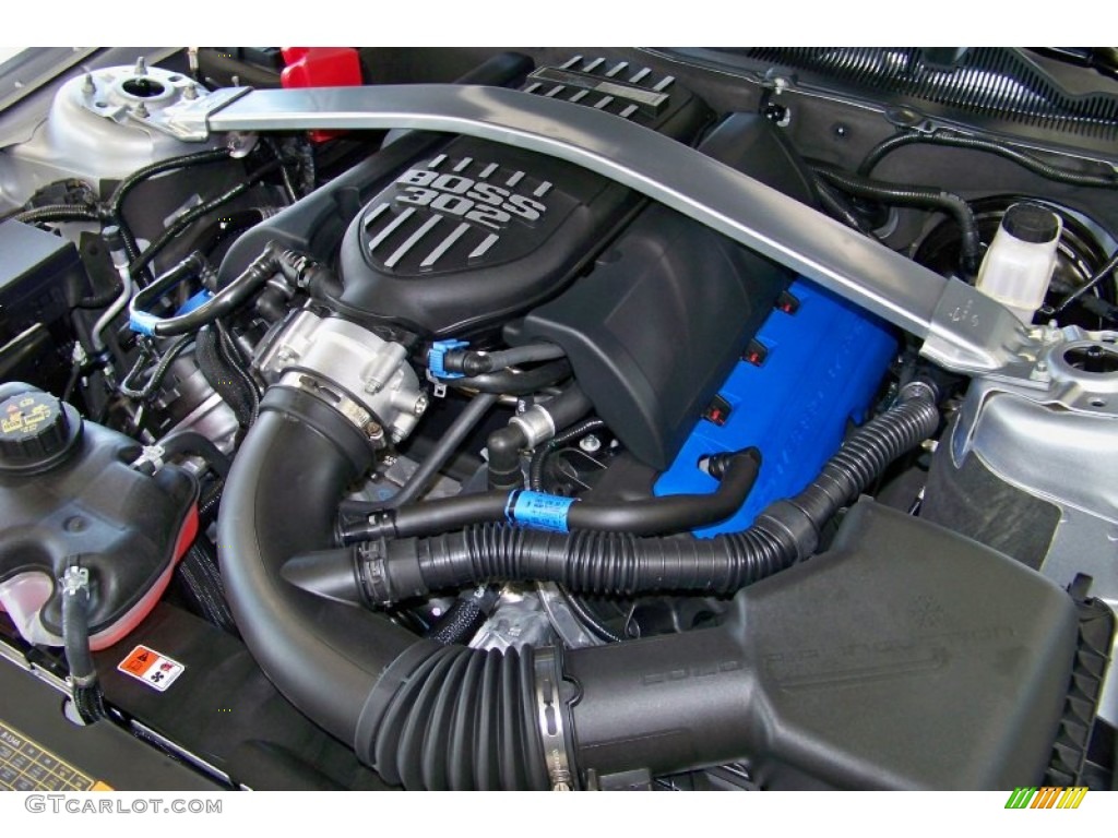 2012 Ford Mustang Boss 302 Laguna Seca 5.0 Liter Hi-Po DOHC 32-Valve Ti-VCT V8 Engine Photo #51614695