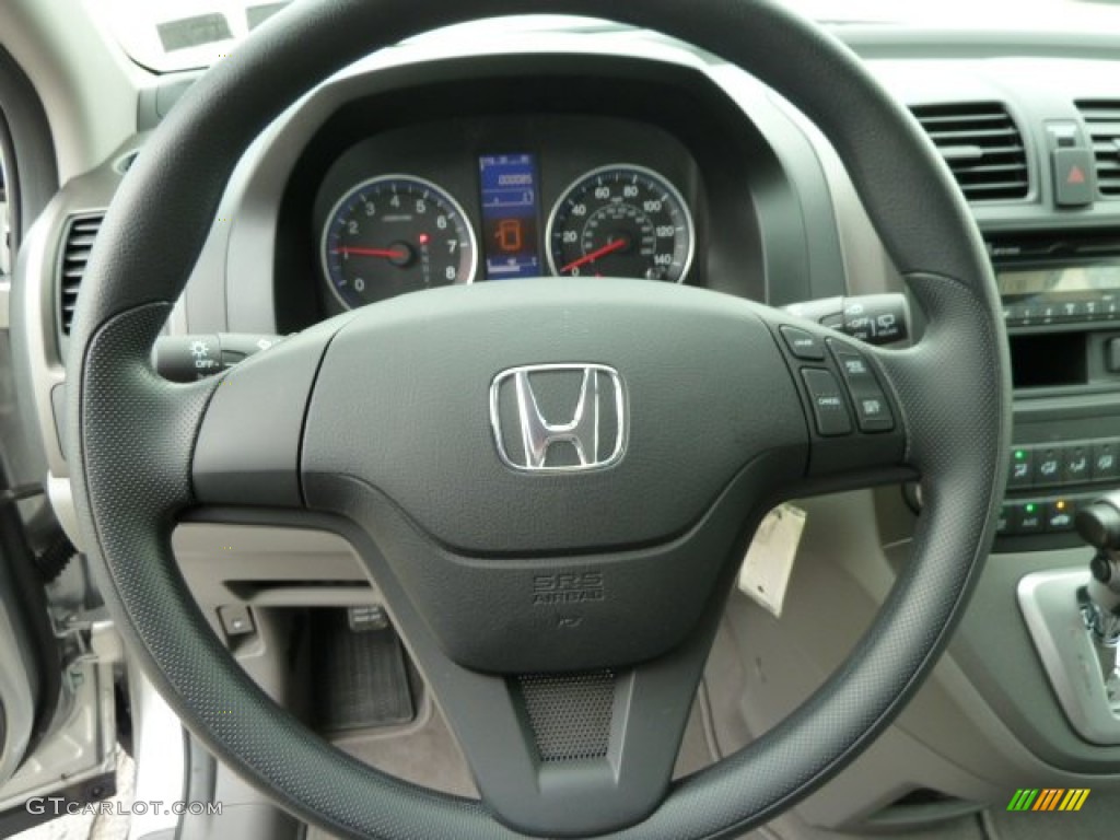 2011 Honda CR-V LX 4WD Gray Steering Wheel Photo #51614752