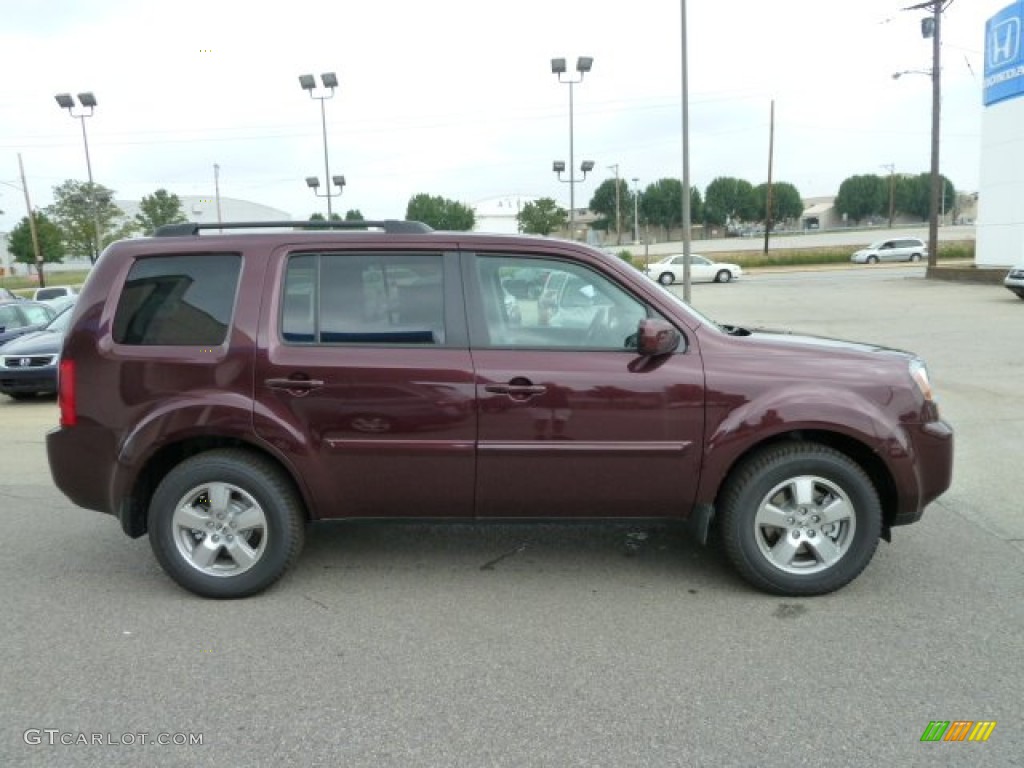 Dark Cherry Pearl 2011 Honda Pilot EX-L 4WD Exterior Photo #51614884