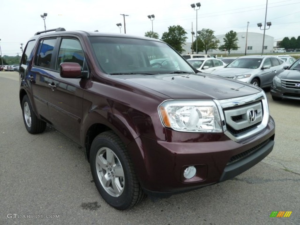 Dark Cherry Pearl 2011 Honda Pilot EX-L 4WD Exterior Photo #51614899