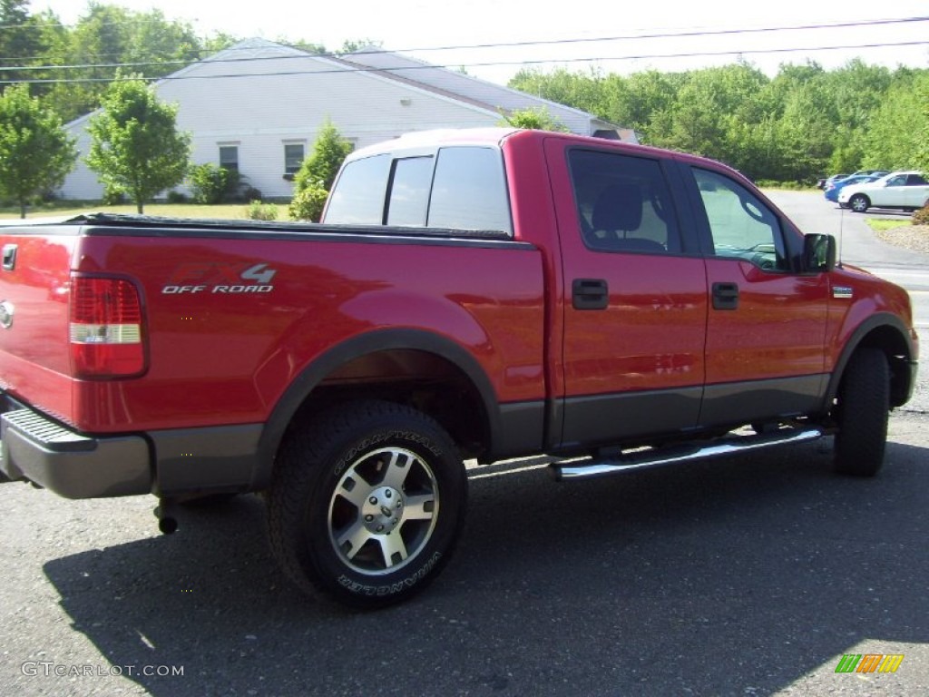 2006 F150 XLT SuperCrew 4x4 - Bright Red / Black photo #5