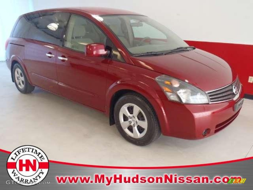 2007 Quest 3.5 S - Red Brawn Metallic / Beige photo #1