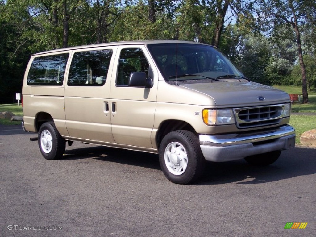 2000 E Series Van E250 Passenger - Harvest Gold Metallic / Medium Parchment photo #1