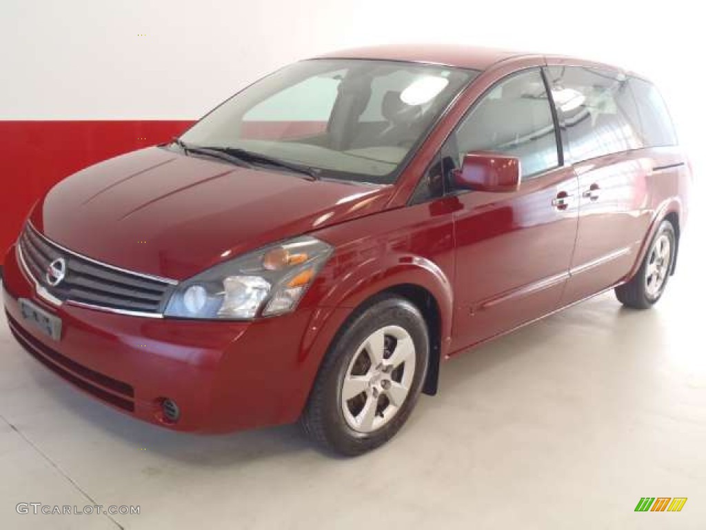 2007 Quest 3.5 S - Red Brawn Metallic / Beige photo #18